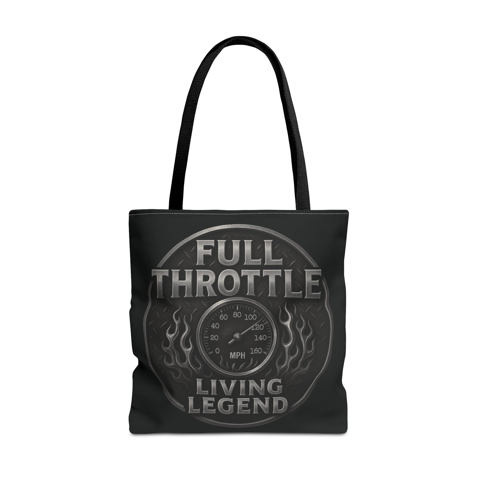 Tote Bag - Full Throttle Living Legend - Speedometer - Motorcycle - Biker Life - Image 7
