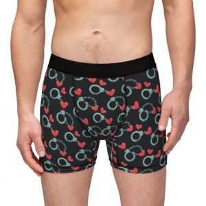 Handcuffs and Hearts Pattern - Sexy Innuendo - Biker Apparel - Undies - Men's Boxers
