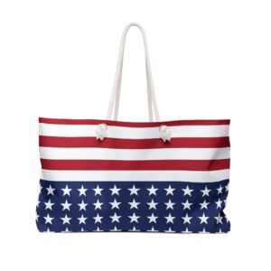 Weekender Bag - American Flag - Red White Blue - Stars and Stripes - Tote