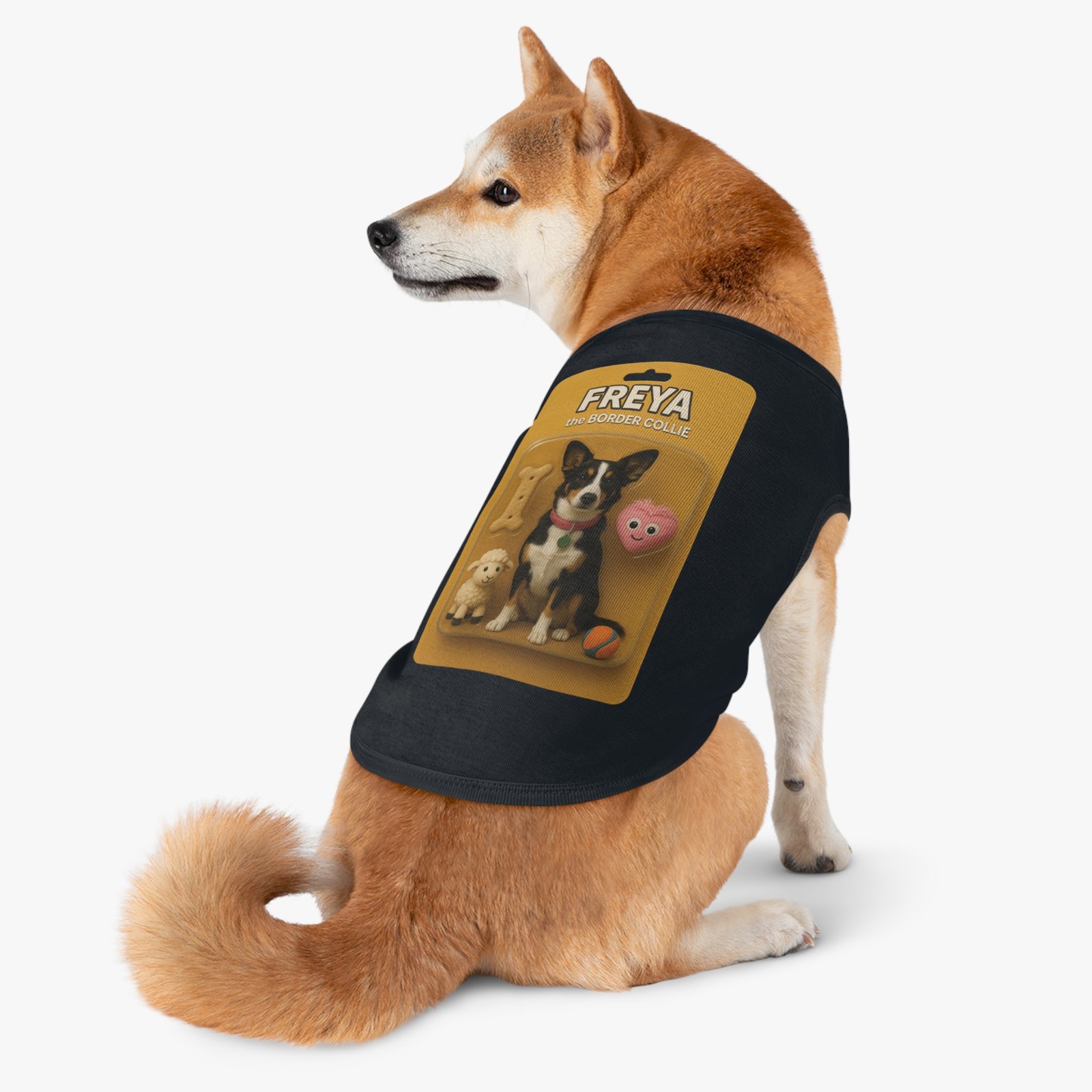 Custom Personalization of Your Dog or Cat Tee - Black - T-Shirt - Pet Tank Top - Image 4