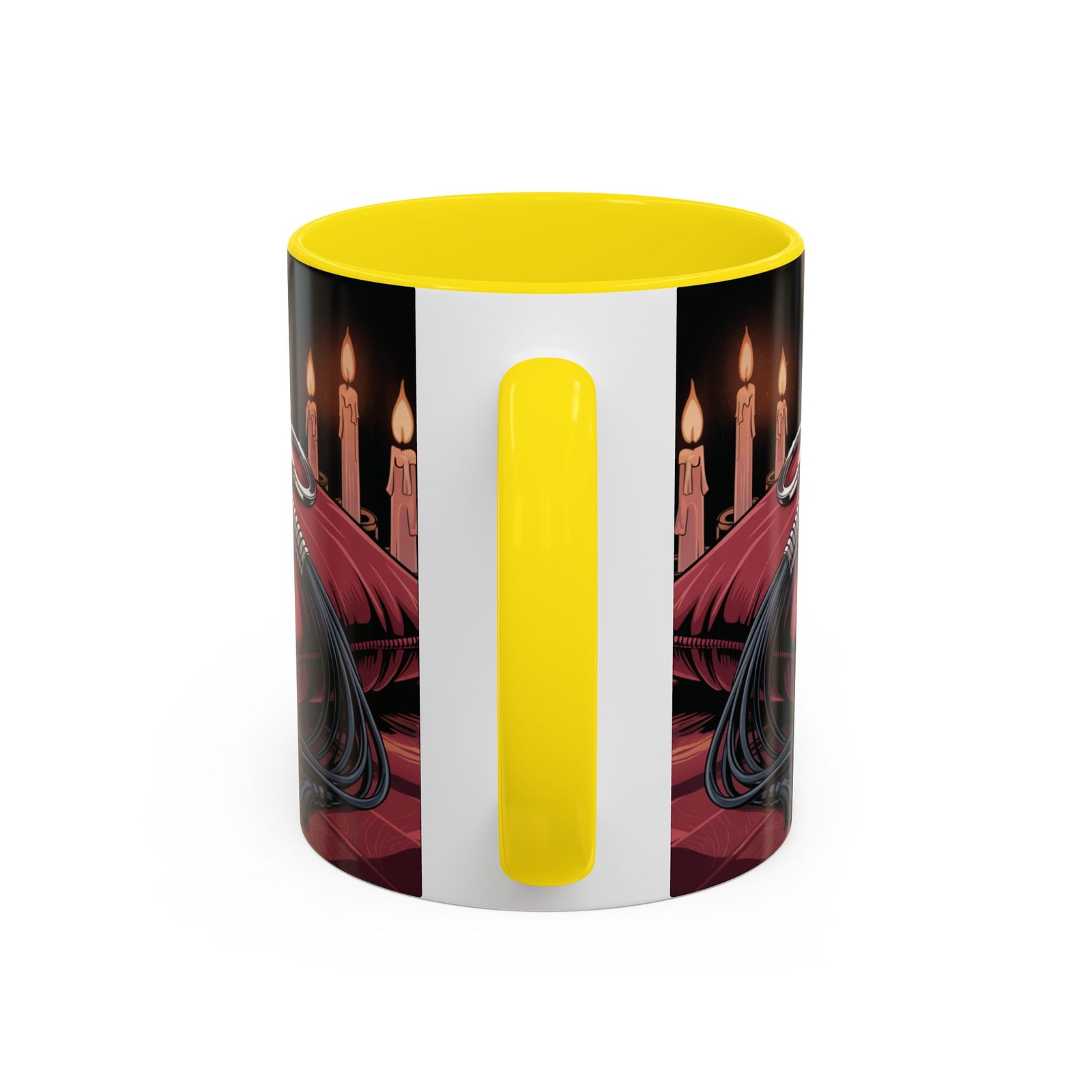 Seductive Handcuff Accent - Candles and a Whip - Bondage Theme - Choice of Colors - Coffee Mug - 11 & 15oz - Image 52