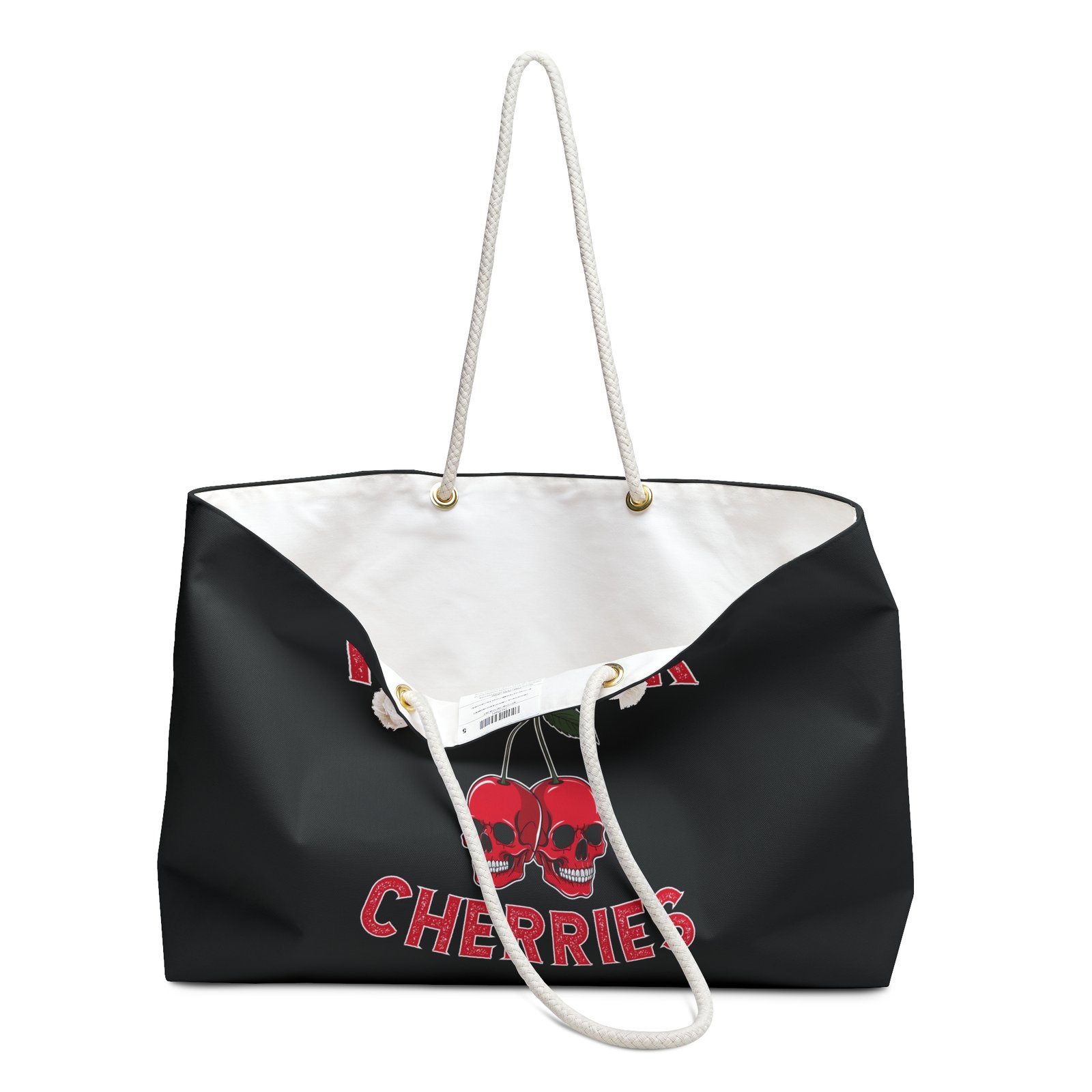 Killer Cherry Skulls - Killer Cherries - Multi Color - Weekender Bag - Tote - Image 3
