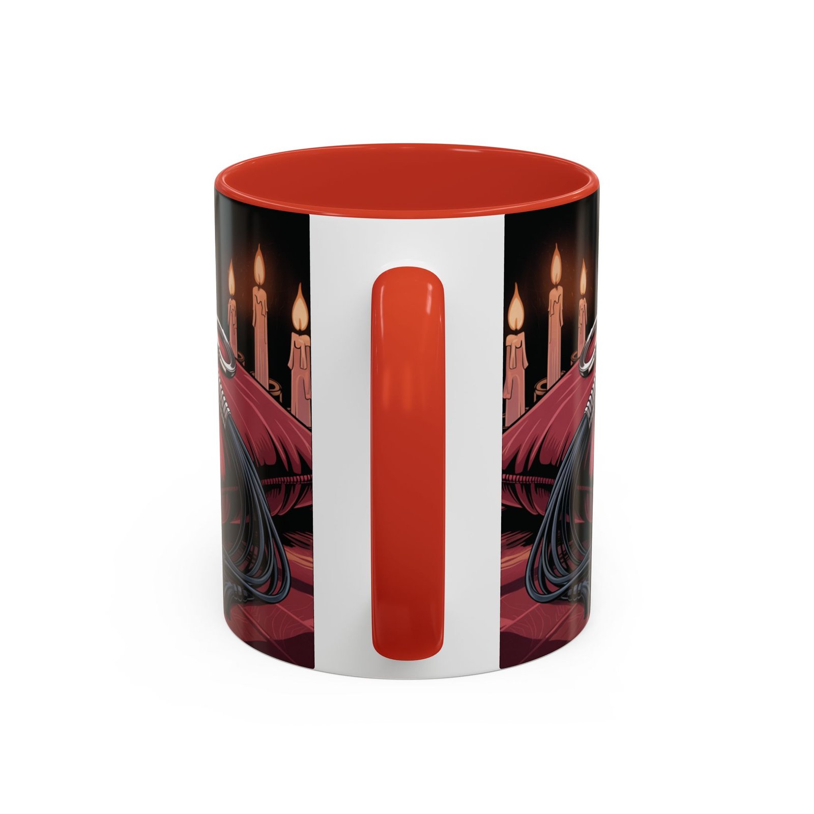 Seductive Handcuff Accent - Candles and a Whip - Bondage Theme - Choice of Colors - Coffee Mug - 11 & 15oz - Image 10