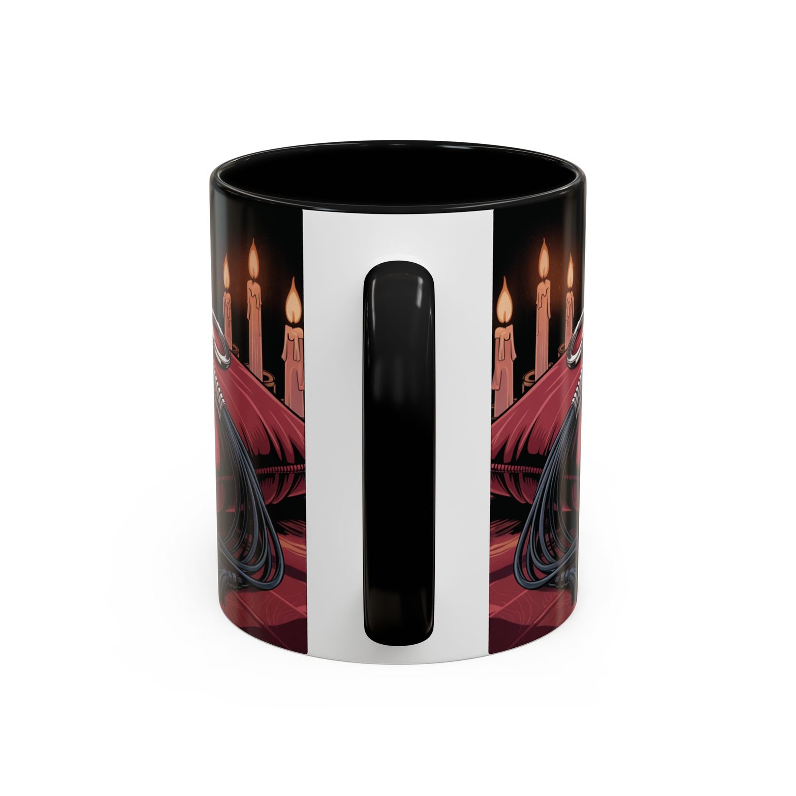 Seductive Handcuff Accent - Candles and a Whip - Bondage Theme - Choice of Colors - Coffee Mug - 11 & 15oz - Image 8