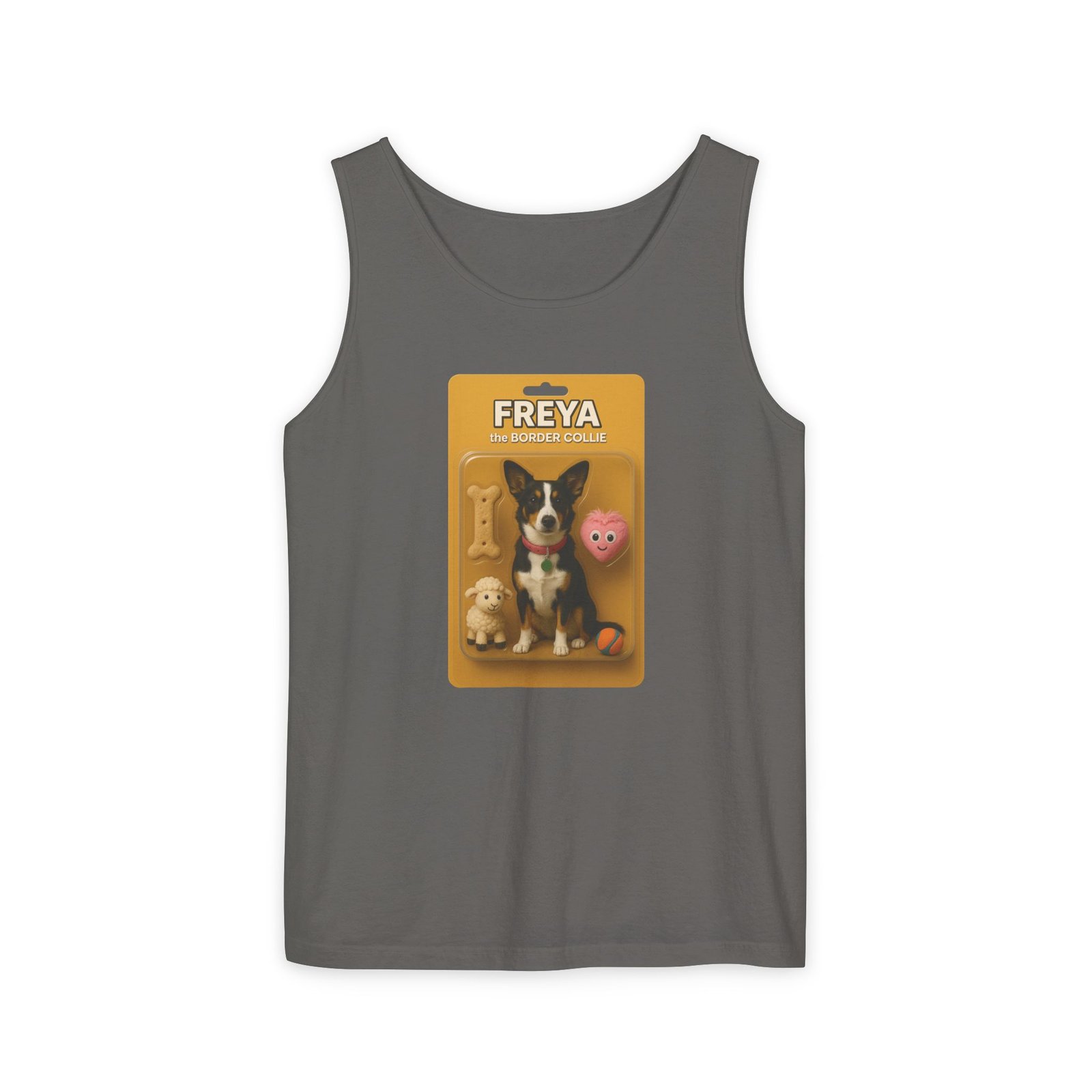 Action Figure Set Tank Top- Freya the Border Collie - Customized With Your Dog or Pet - Image 2