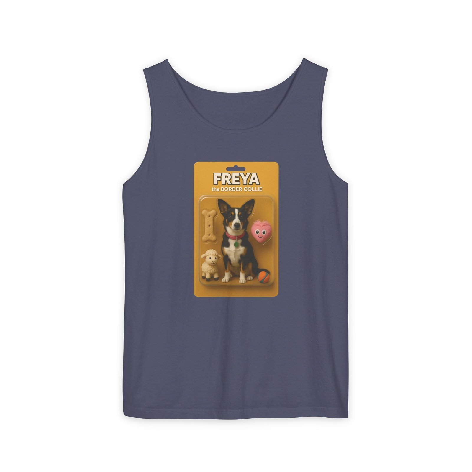 Action Figure Set Tank Top- Freya the Border Collie - Customized With Your Dog or Pet - Image 5