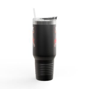 Stylish Insulated Travel Mug - 40oz - Grip It Rip It - Motorcycle - Biker Design for On-the-Go Adventures