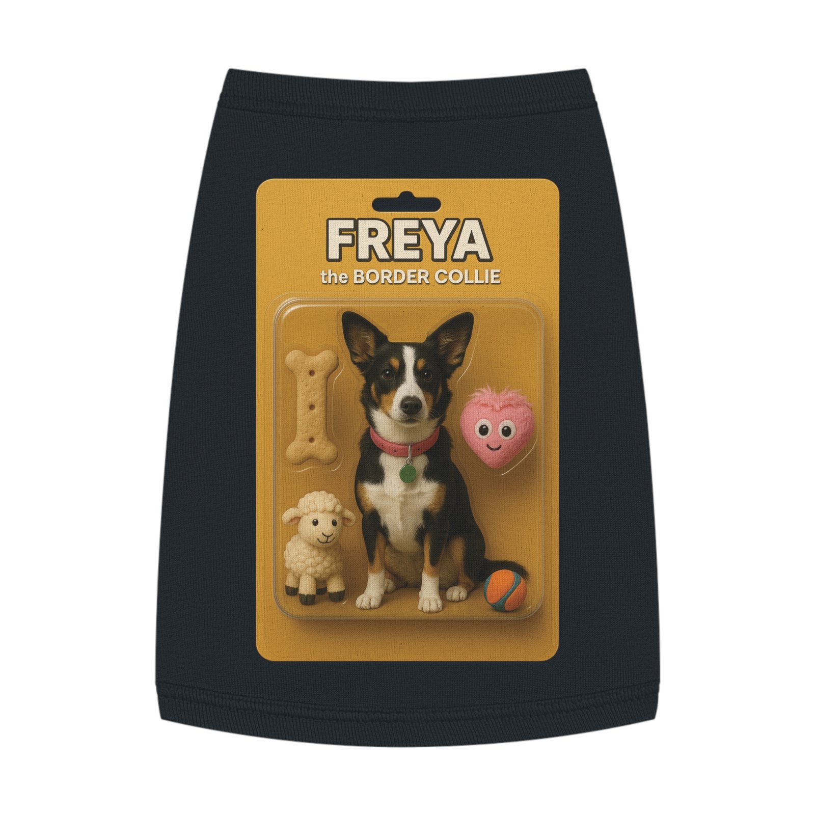 Custom Personalization of Your Dog or Cat Tee - Black - T-Shirt - Pet Tank Top - Image 2