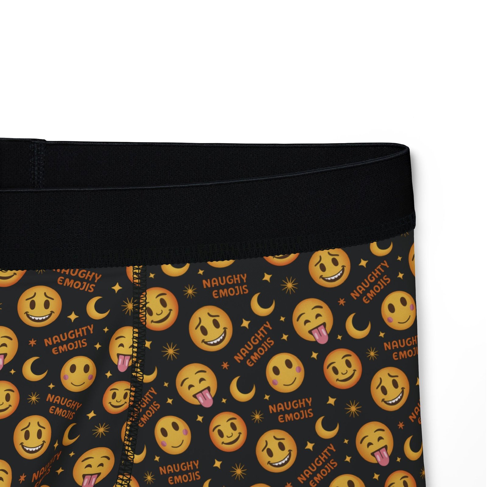 Naughty Emojis Pattern - Sexy Innuendo - Biker Apparel - Undies - Men's Boxers - Image 4