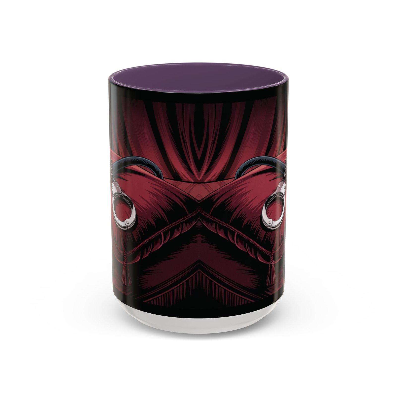 Seductive Handcuff Accent - Candles and a Whip - Bondage Theme - Choice of Colors - Coffee Mug - 11 & 15oz - Image 57