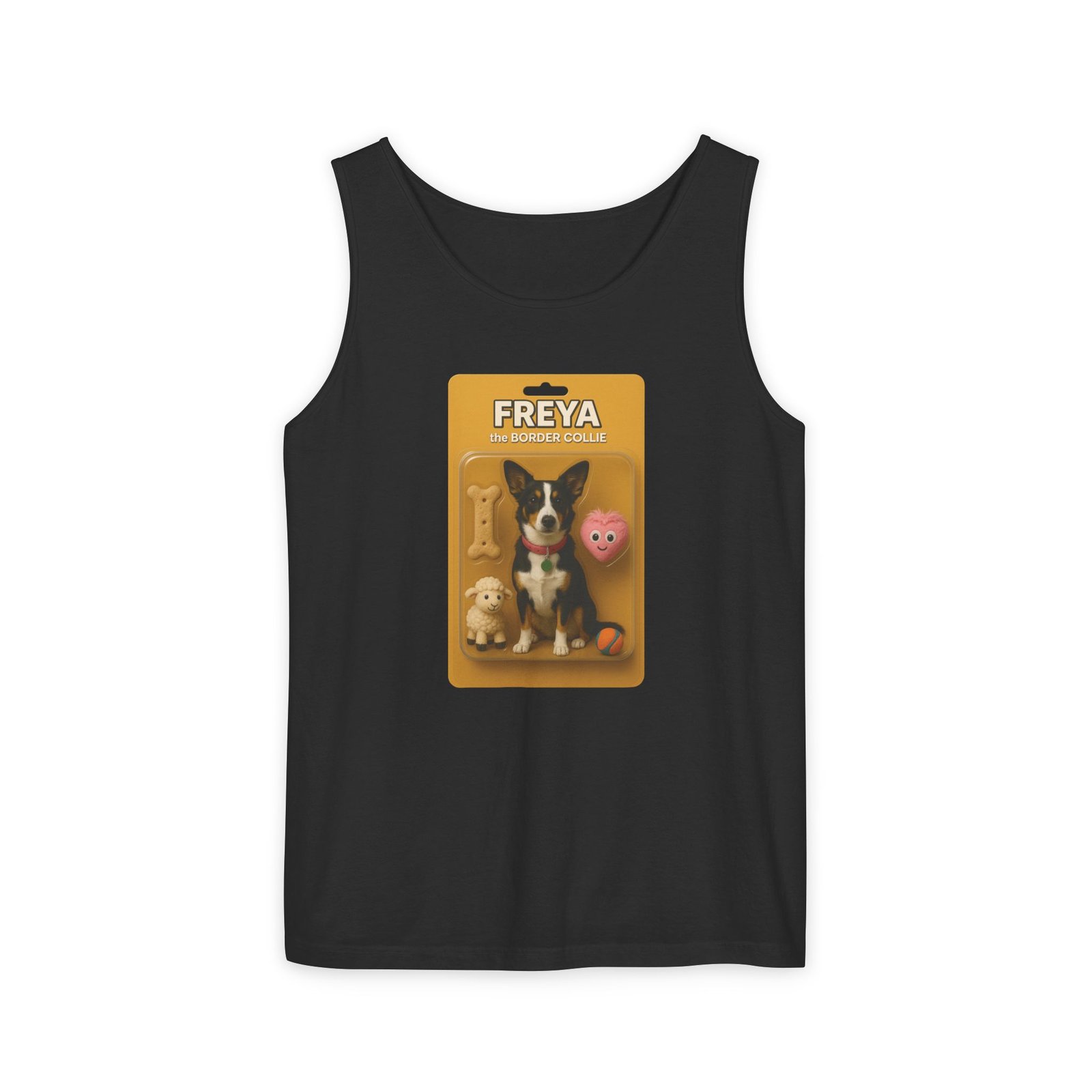 Action Figure Set Tank Top- Freya the Border Collie - Customized With Your Dog or Pet - Image 13