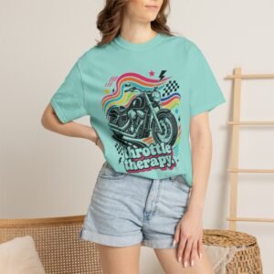 Biker Tee - Garment-Dyed T-shirt - Comfort Colors 1717 - Throttle Therapy Motorcycle Ride
