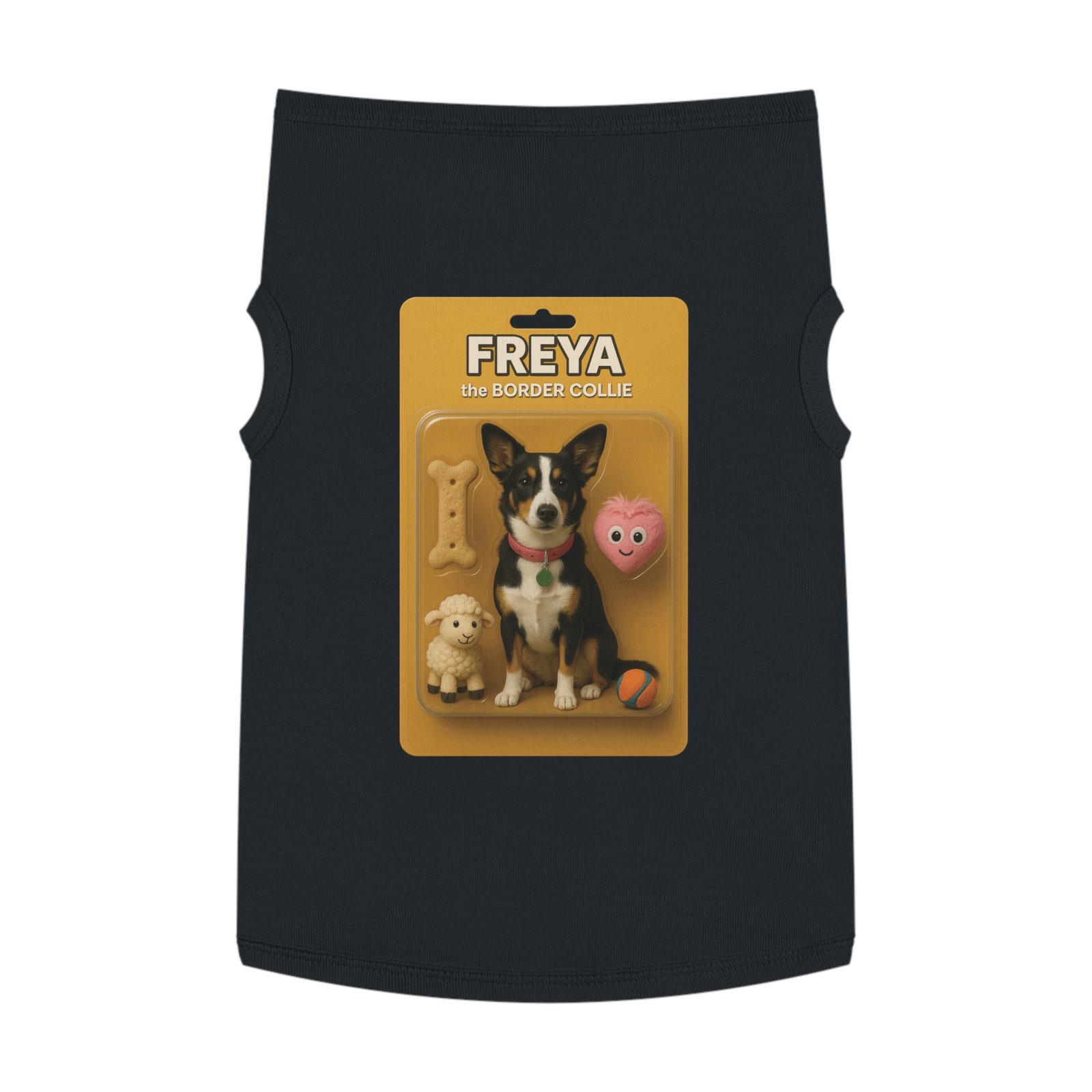 Custom Personalization of Your Dog or Cat Tee - Black - T-Shirt - Pet Tank Top - Image 7