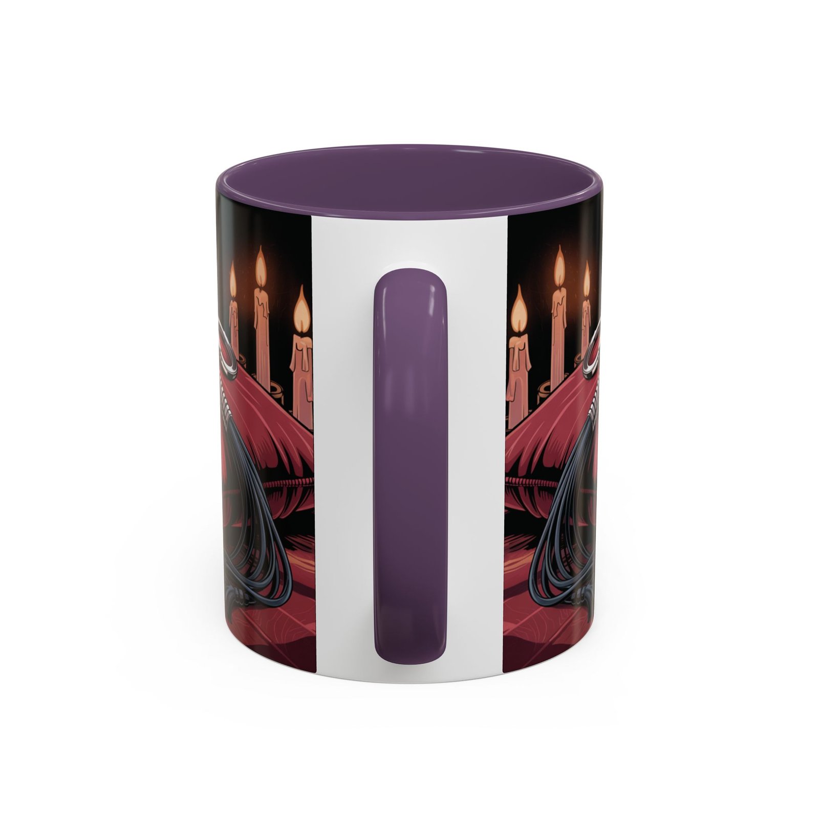 Seductive Handcuff Accent - Candles and a Whip - Bondage Theme - Choice of Colors - Coffee Mug - 11 & 15oz - Image 49