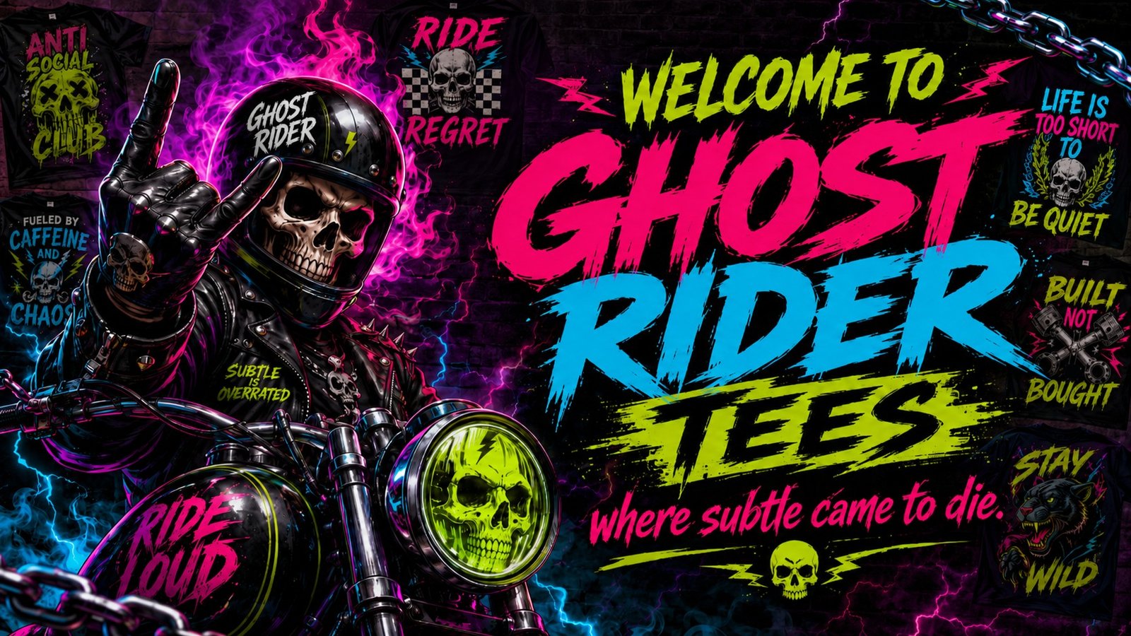 Welcome to Ghost Rider Tees, Where Subtle Came to Die.